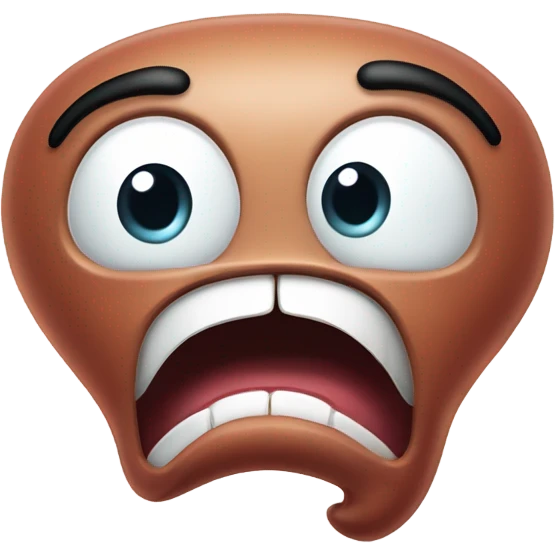 Kidney cartoon emoji