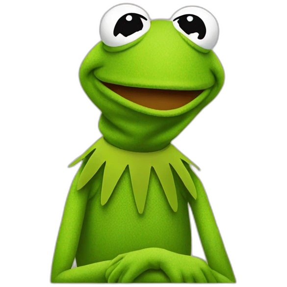 sad kermit the frog emoji