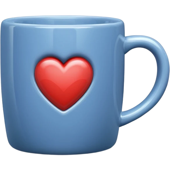 mug with heart symbol emoji