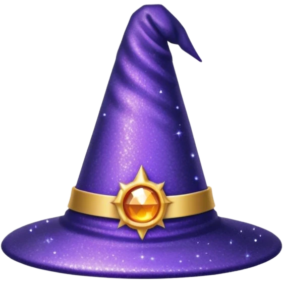 Glitter Chapéu de bruxa emoji