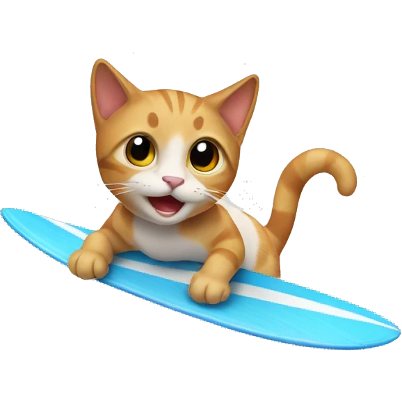 CAT surfing  emoji