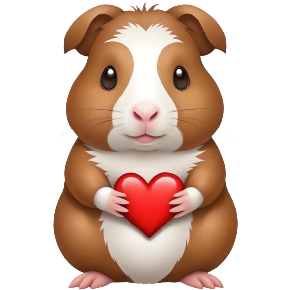 Guineapig with a heart emoji