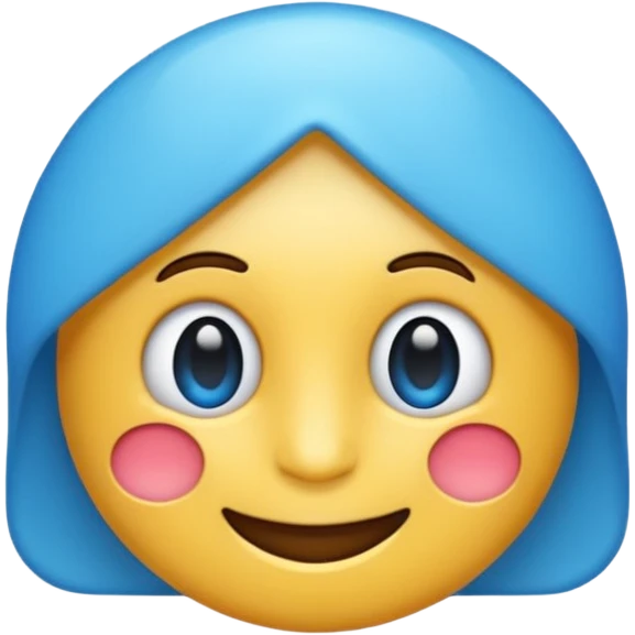 O emoji azul com o selo verificado dentro emoji