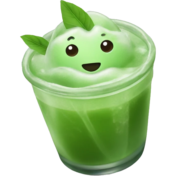 Iced matcha  emoji