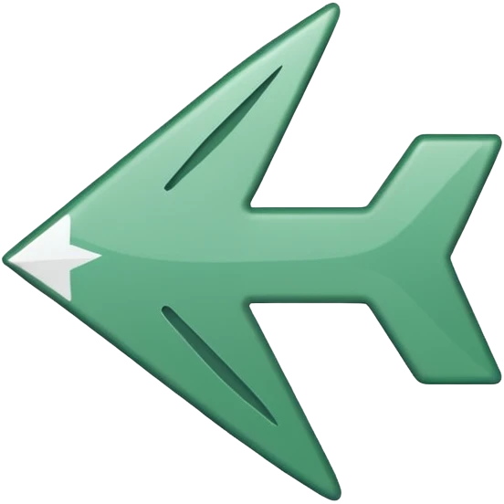 Flèche blanche a gauche emoji