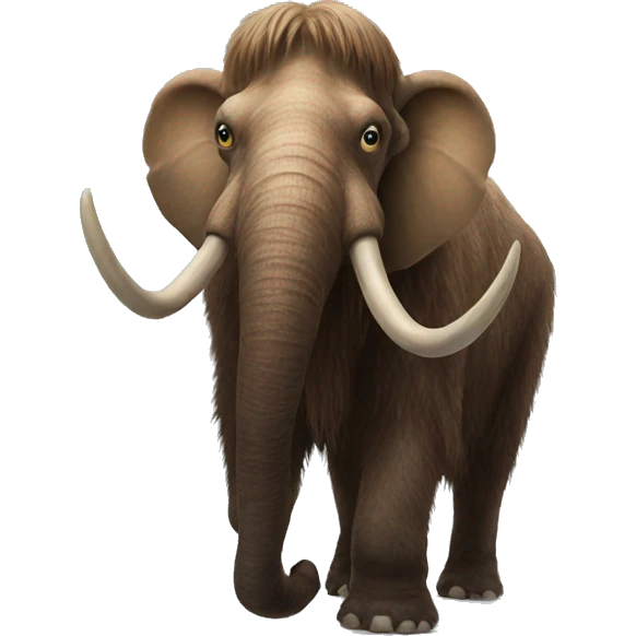 Hyper realistic mammoth  emoji