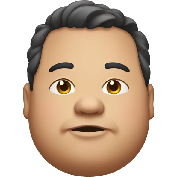 Extremely chubby emoji
