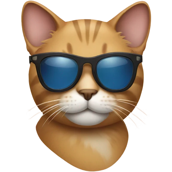 Cat with sunglasses emoji