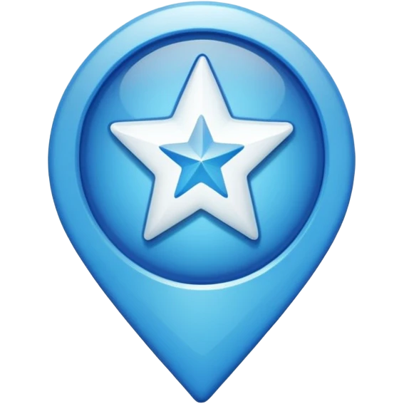 Create a verified badge a blue star with a white verified sign in middle emoji