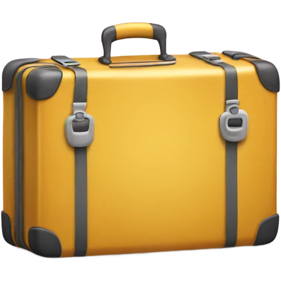 Yellow suitcase emoji