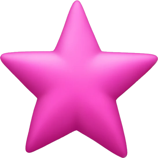 Pink star emoji