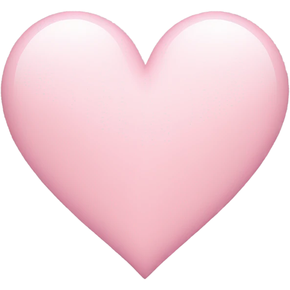 light pink heart emoji