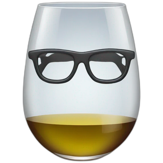 Geek drink wine emoji