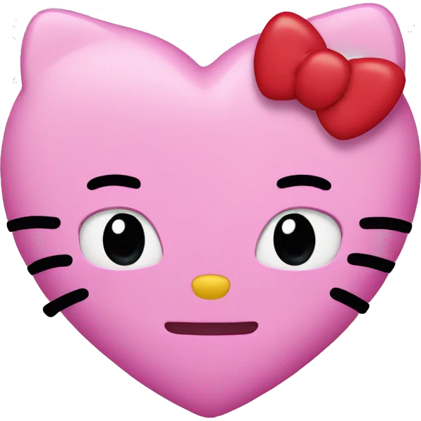 hello kitty heart emoji