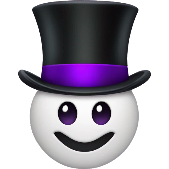 letter g with purple top hat emoji