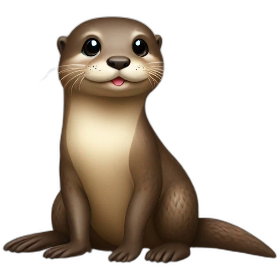 Loutre sur canard emoji