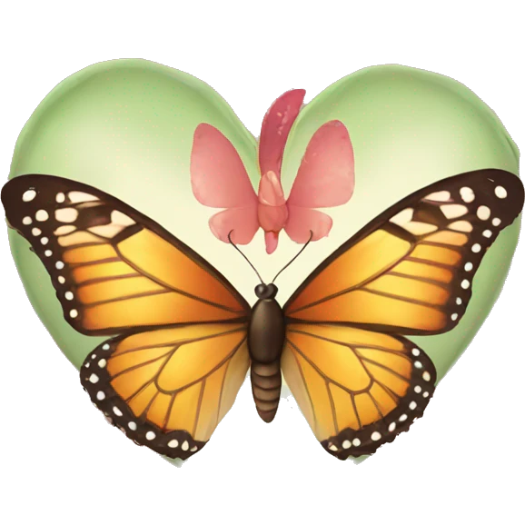Heart with butterfly emoji