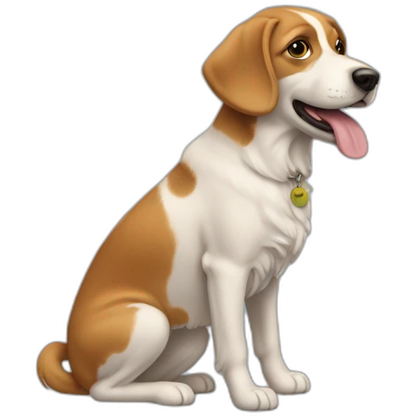 Chat a côté d'un chien emoji