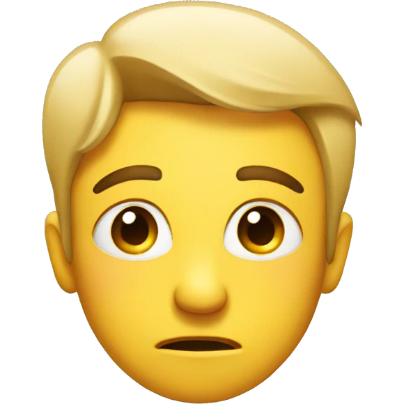 a confused face side eye emoji