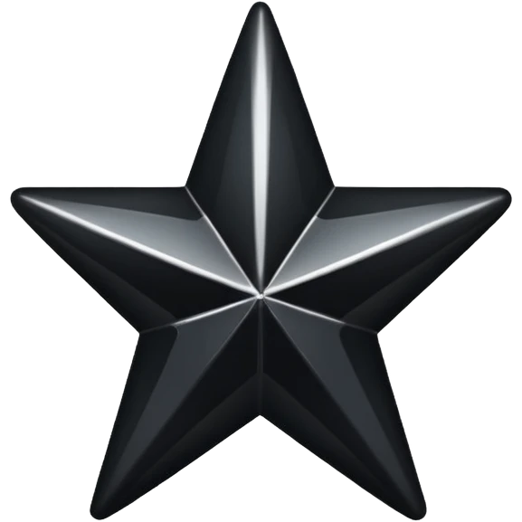 Half black star emoji emoji