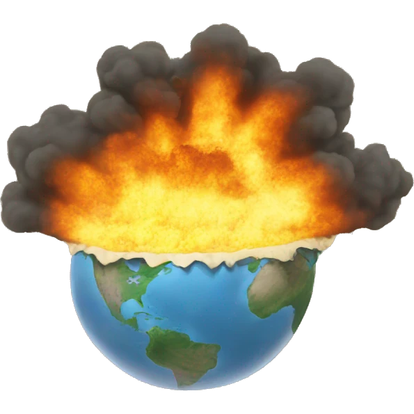 world imploding emoji