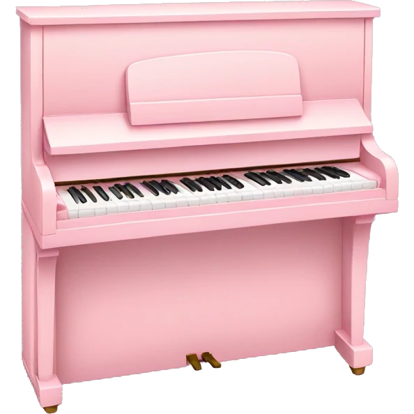 light pink piano emoji