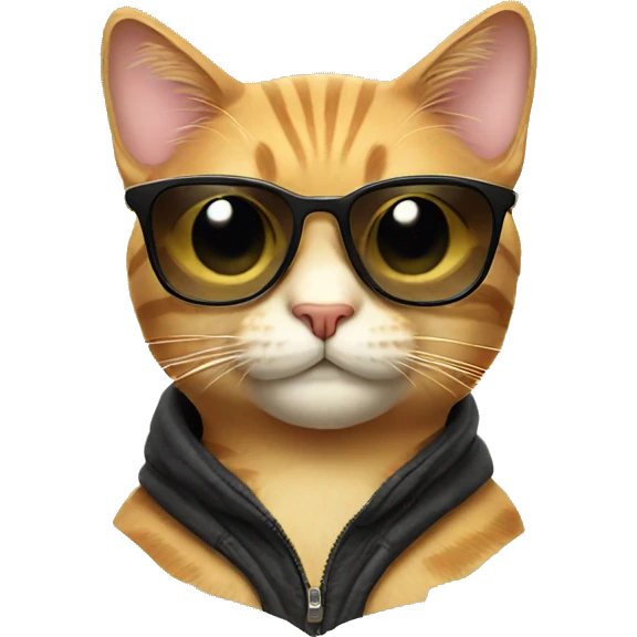 Cat with sunglasses emoji
