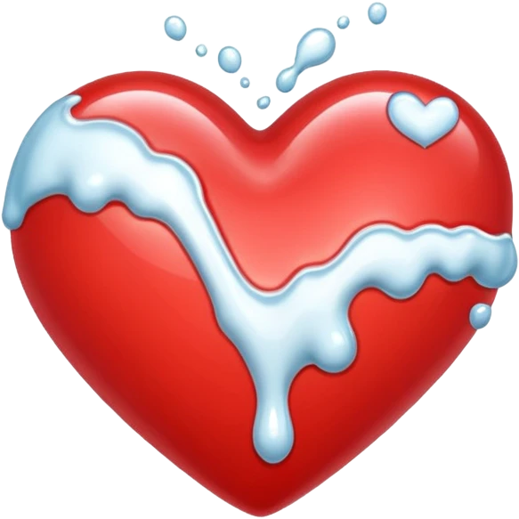 Cumshot heart emoji