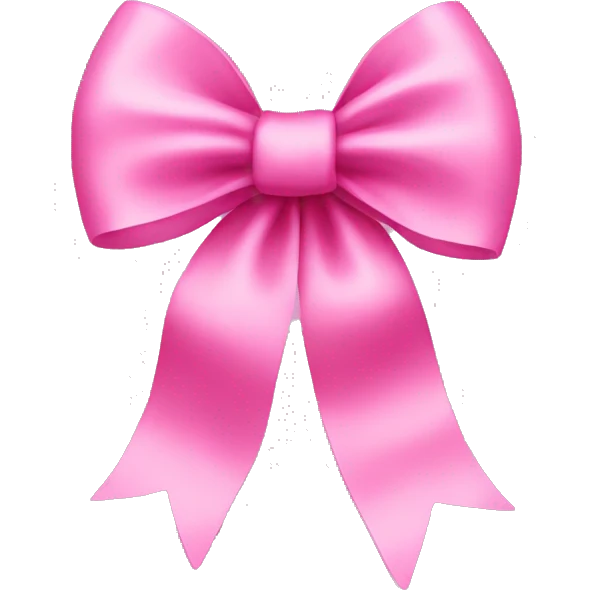 Pink bow emoji