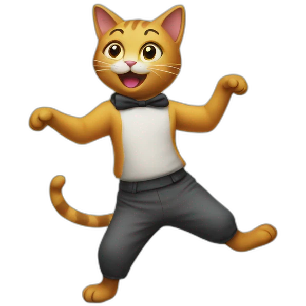 dancing cat emoji