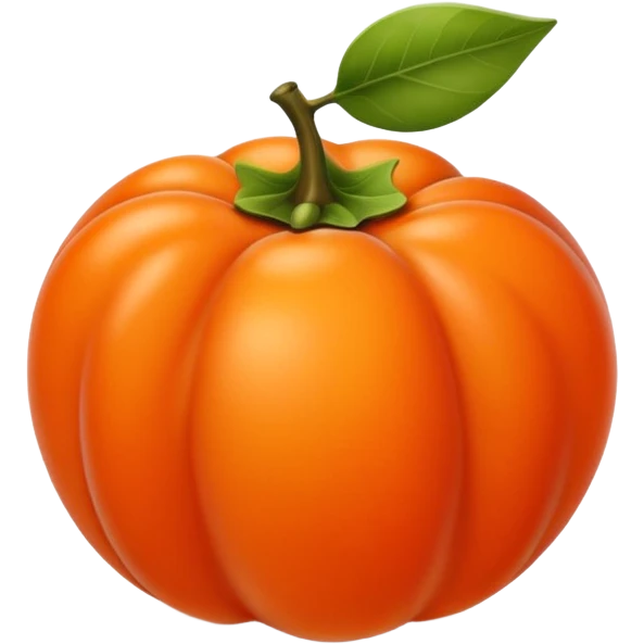 persimmon fruit smooth emoji