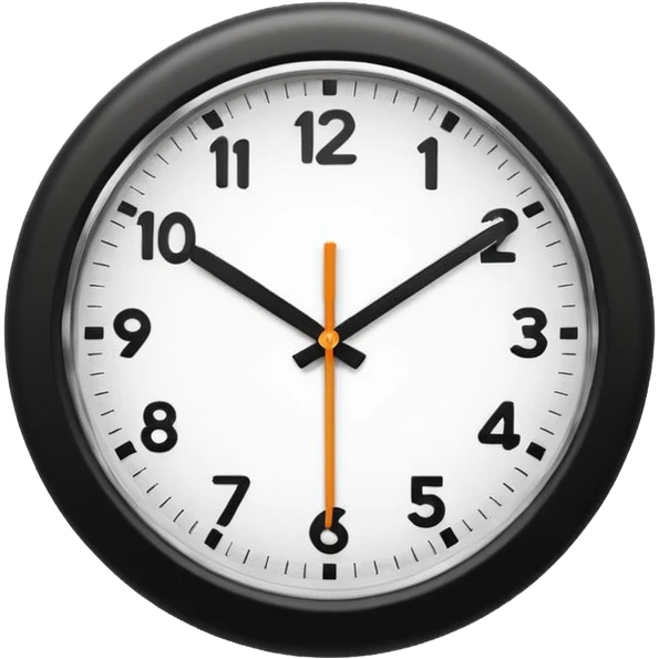 mac os icon clock braun emoji