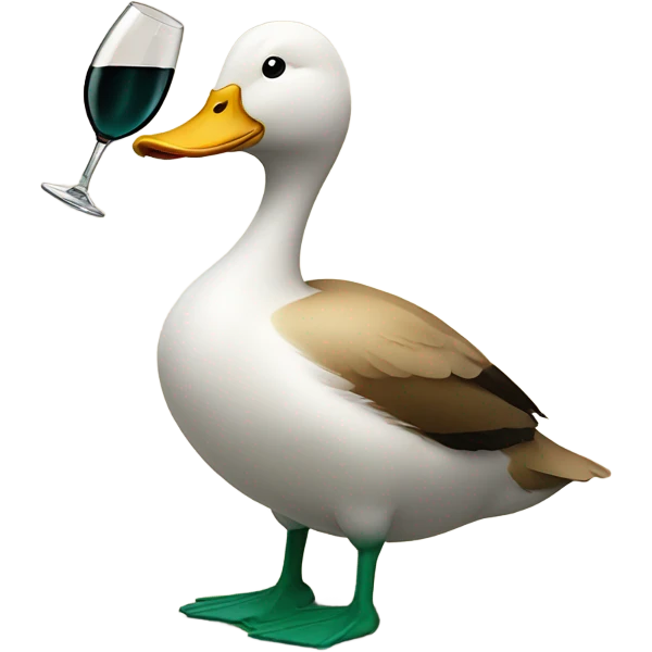 Duck with wine  emoji