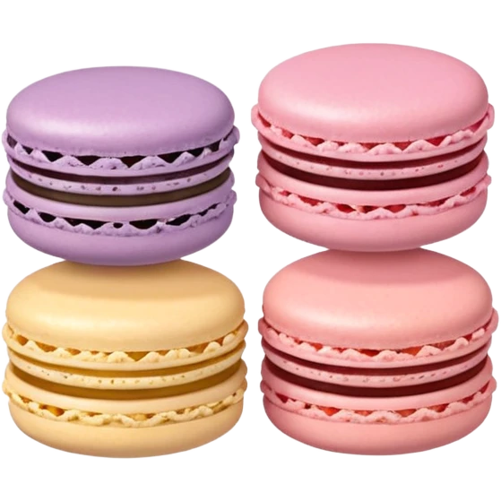Three Macarons  emoji