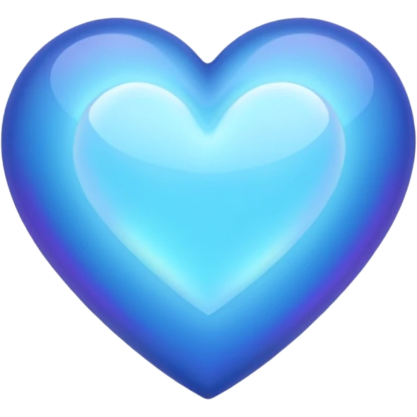 Healing blue heart emoji
