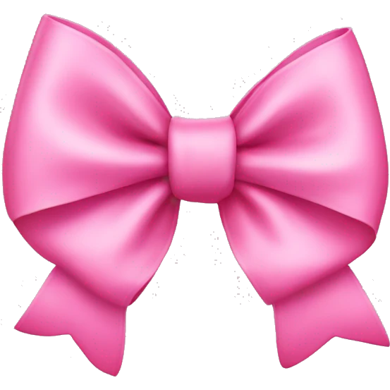 Pink bow emoji