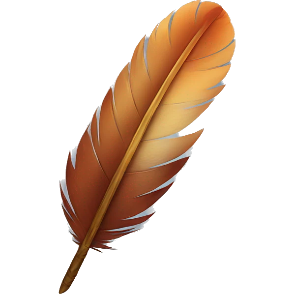 feather X emoji