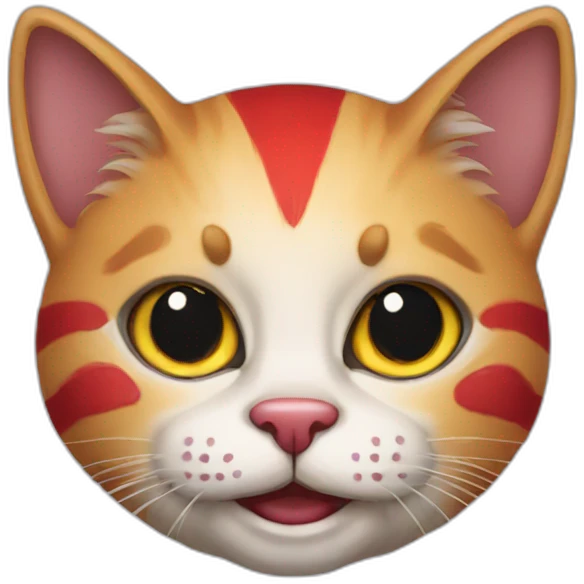 Clown cat emoji