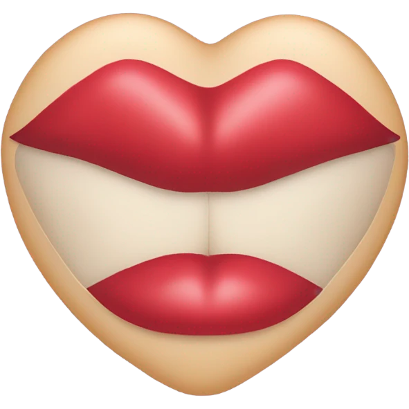 Heart and kiss emoji