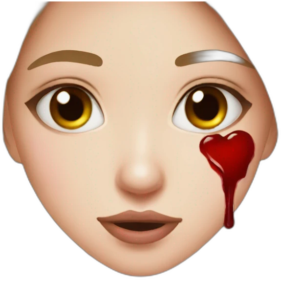 Nose bleed lover girl emoji