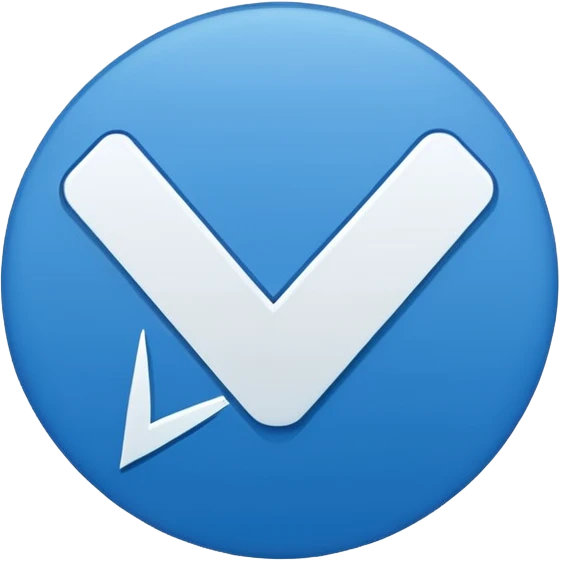 A check mark in a blue circle emoji