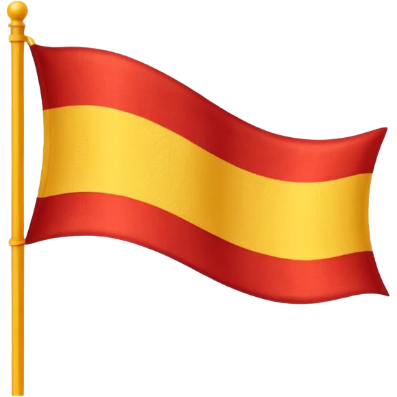 Yellow and red flag emoji