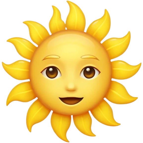 glowing sun, aesthetic, no face emoji