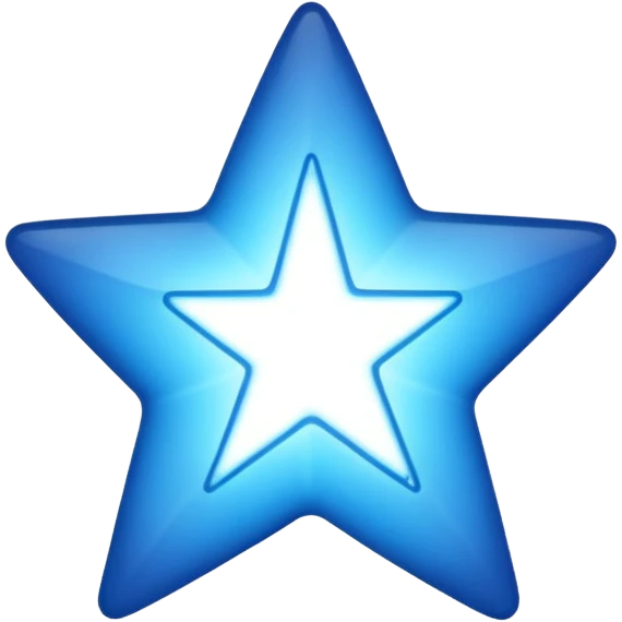 Make a blue star with black right Mark inside emoji