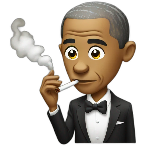 obama smoking emoji