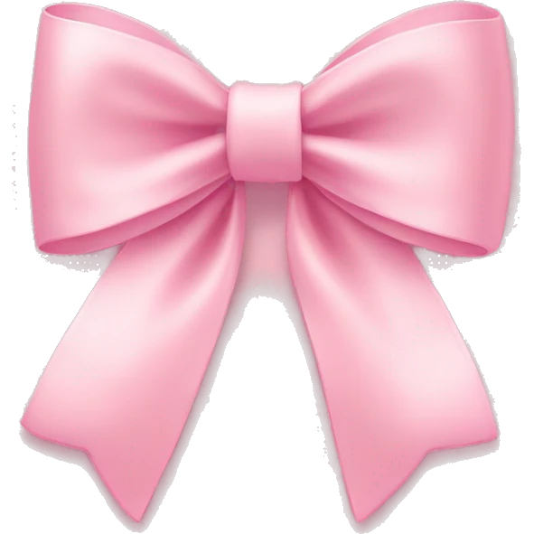 light pink bow on light pink bow emoji