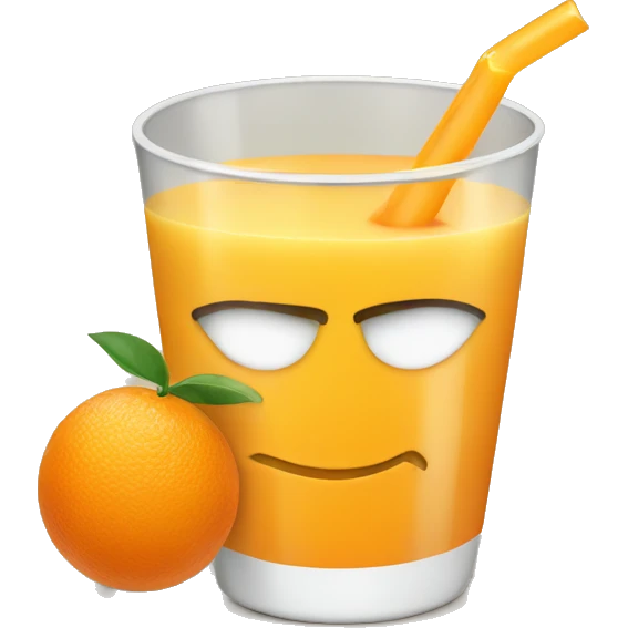 Orange Juice in a Cup emoji