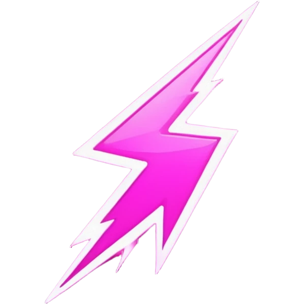 Pink Female Logo Lightning emoji