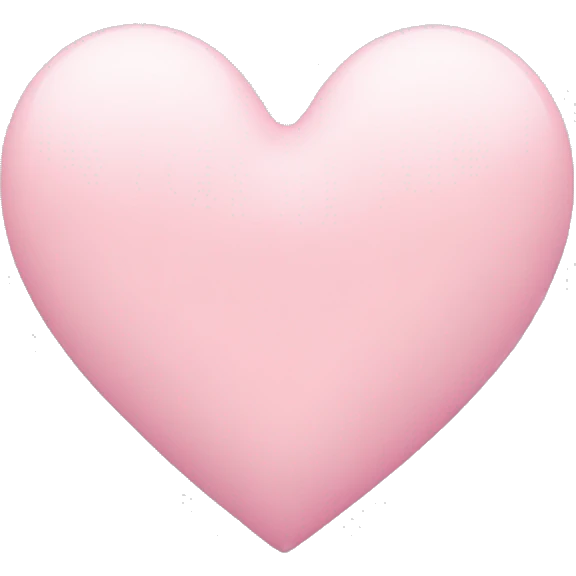 Pastel pink heart emoji