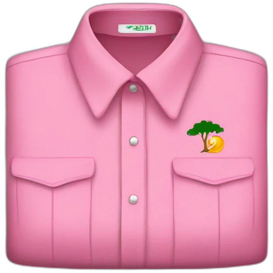 Pink shirt with Algerian logo emoji